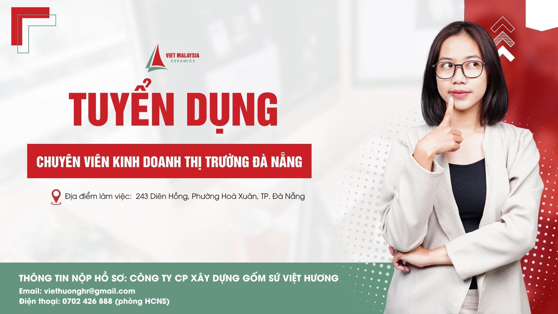 Chuyên viên kinh doanh thị trường Đà Nẵng