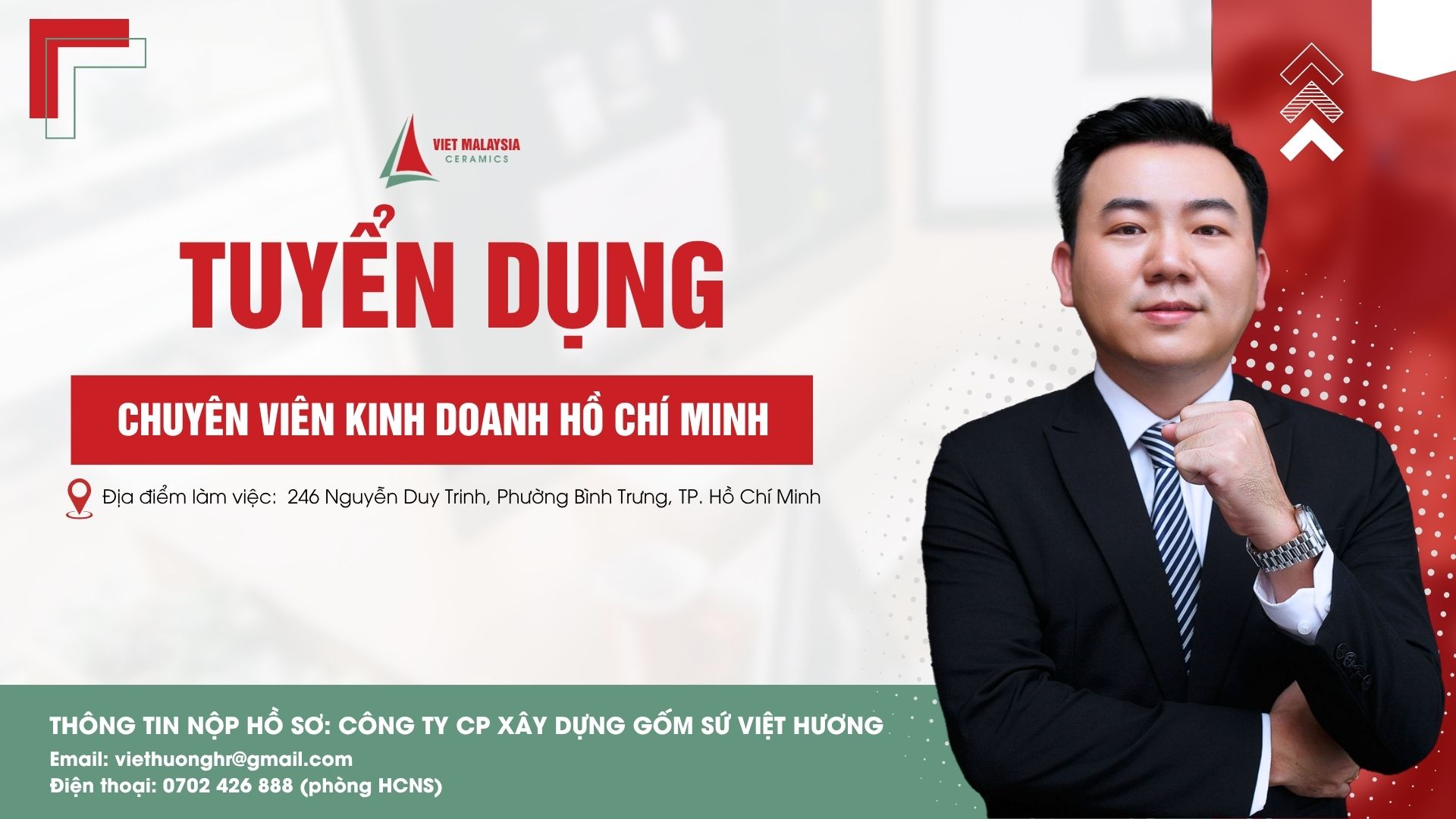 Mô tả công việc Chuyên viên kinh doanh thị trường HCM