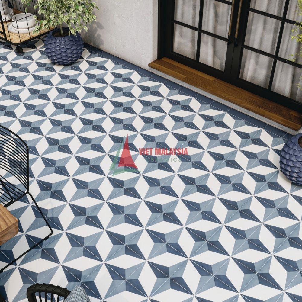 Gạch Ốp Tường Lát Nền Gạch Bông VH 13 Trang Trí 200x200mm