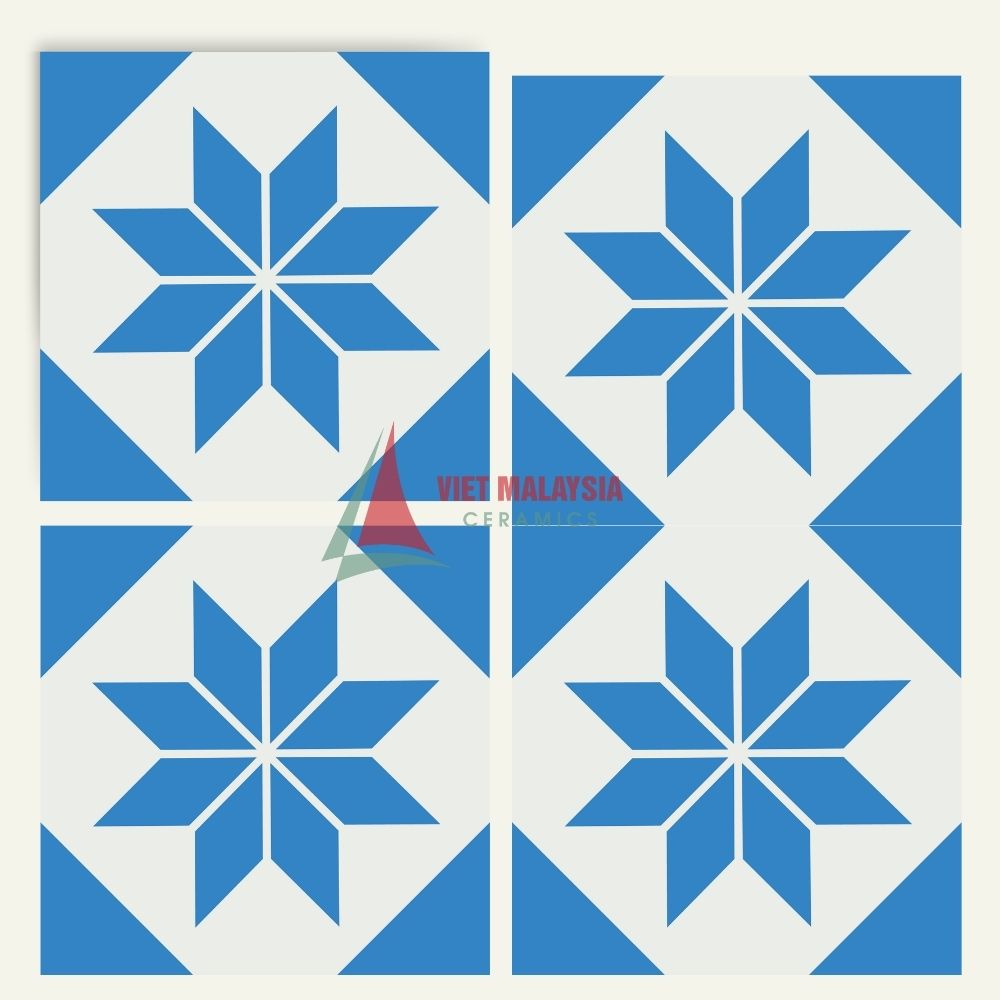 Gạch Bông Cổ Điển VH 27 Trang Trí Kích Thước 200x200mm