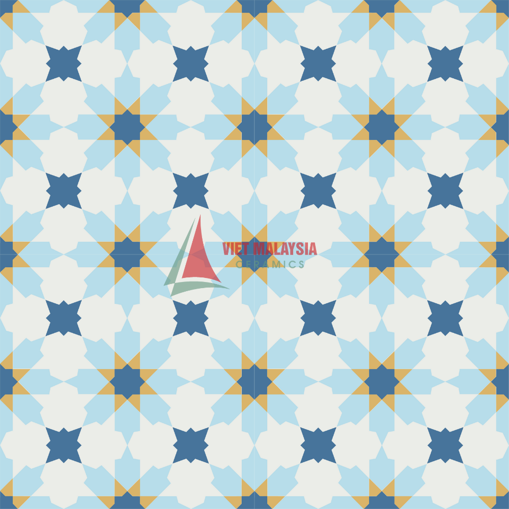 Gạch Bông Cổ Điển VH 4 Ốp Tường Lát nền Kích Thước 200x200