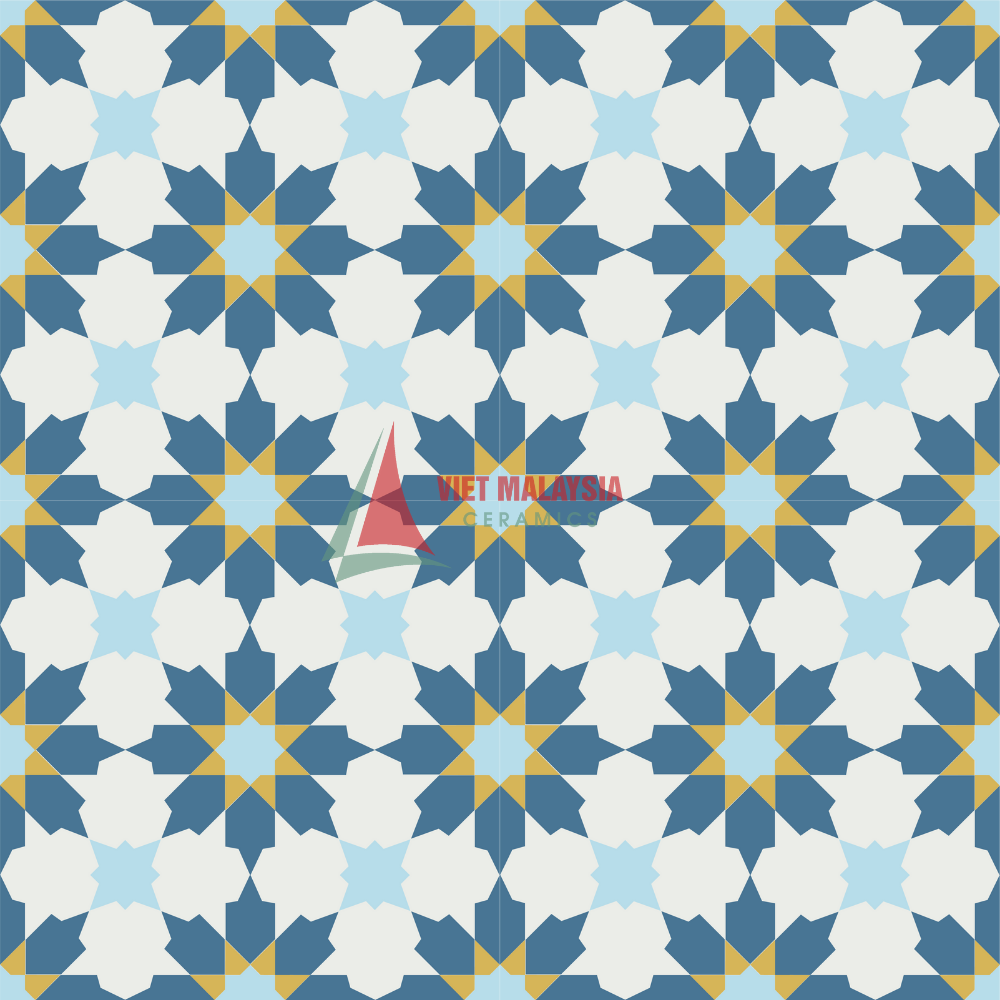 Gạch Bông Cổ Điển VH 4 Ốp Tường Lát nền Kích Thước 200x200