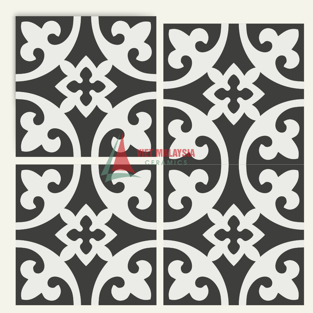 Gạch Bông Cổ Điển VH 4 Ốp Tường Lát nền Kích Thước 200x200