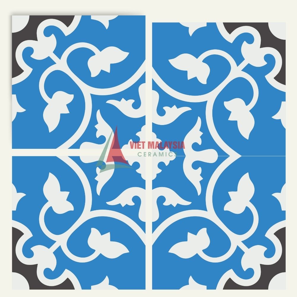 Gạch bông trang trí cổ điển VH 35 lát nền - ốp tường kích thước 200x200