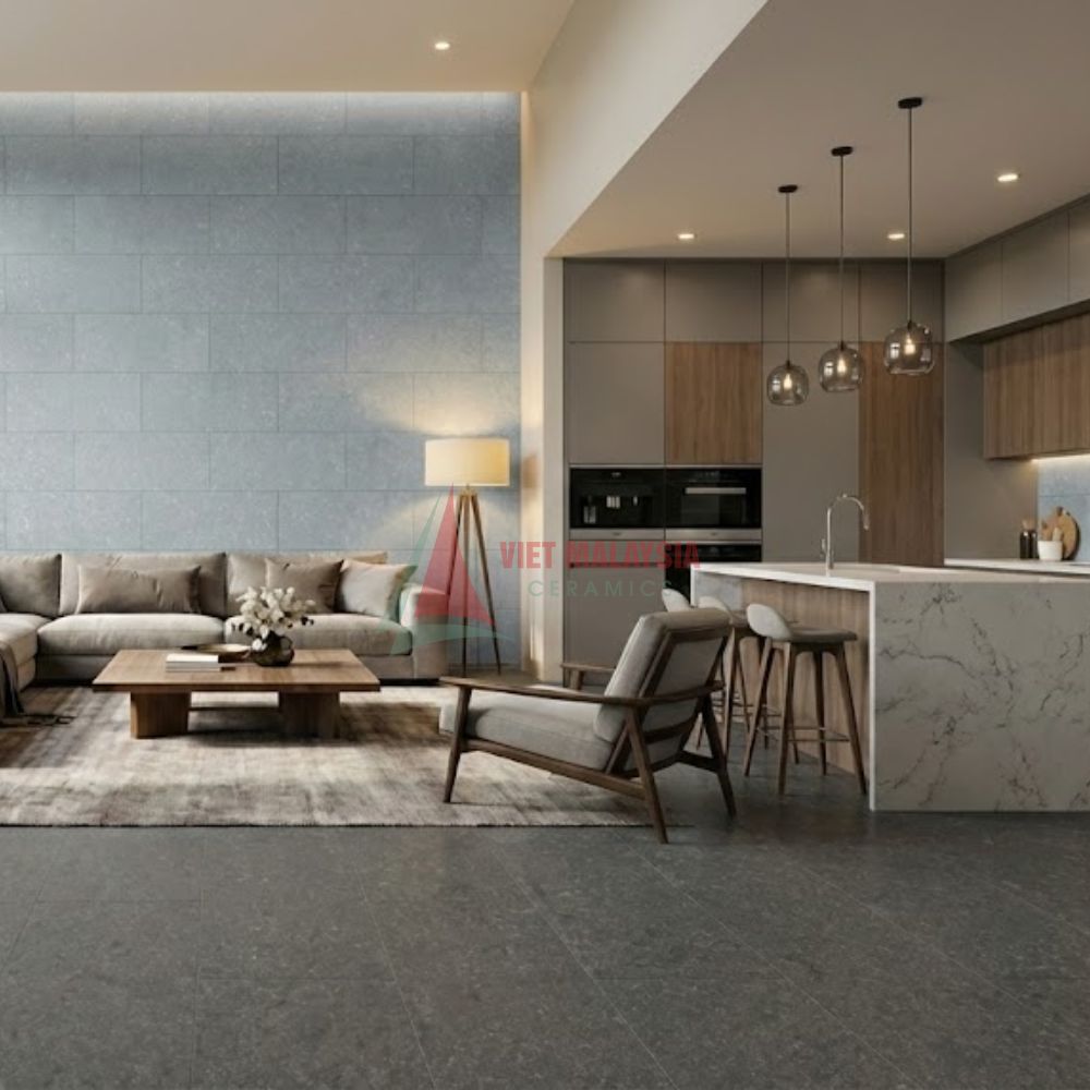 SS-NOW5NR-1 gạch mờ màu xám – thiết kế hiện đại cho nhà phố