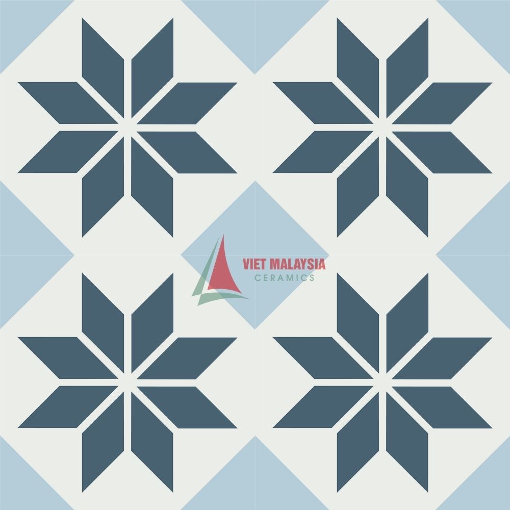 Gạch bông trang trí handmade VH 105 kích thước 200x200mm / 300x300mm