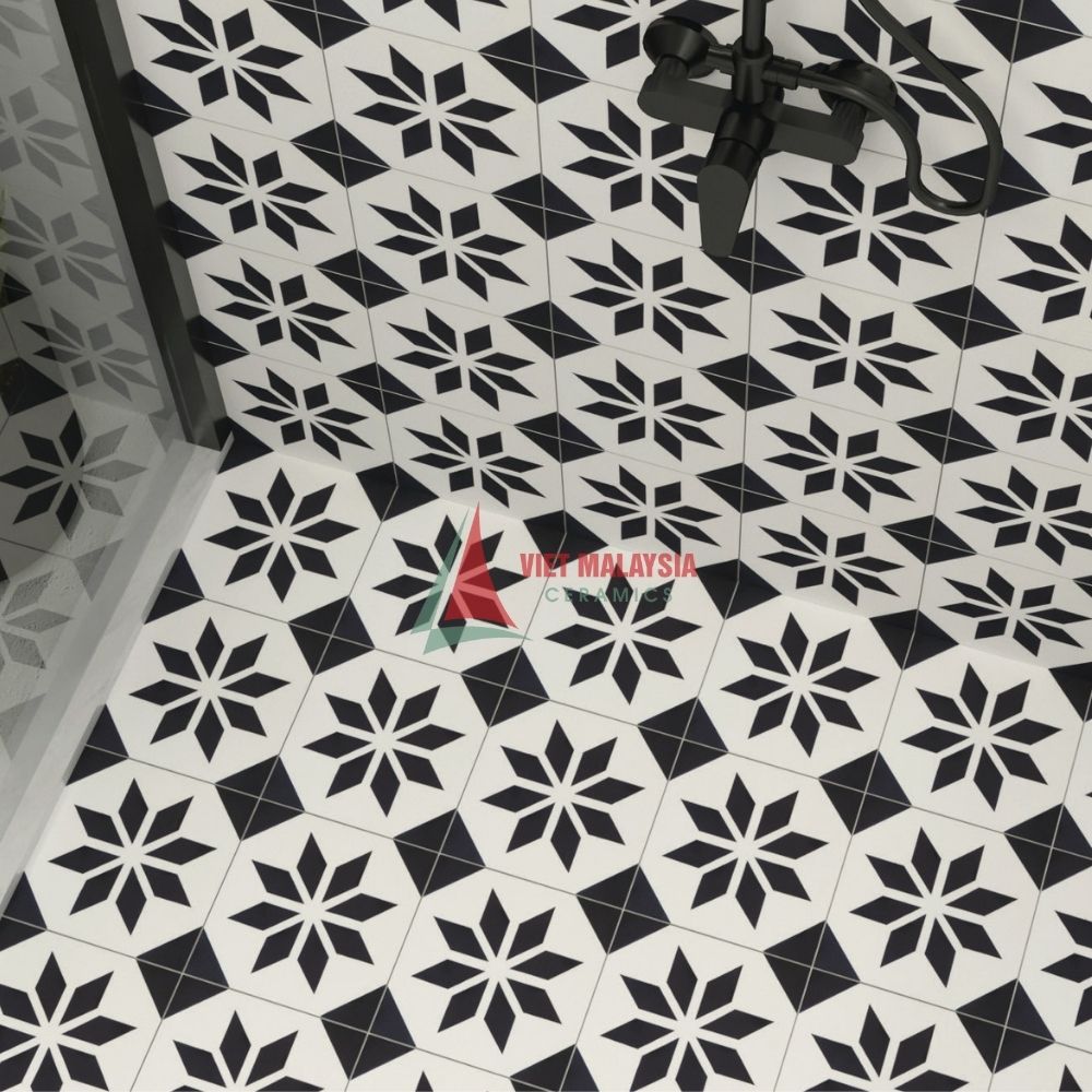 Gạch bông trang trí handmade VH 105 kích thước 200x200mm / 300x300mm