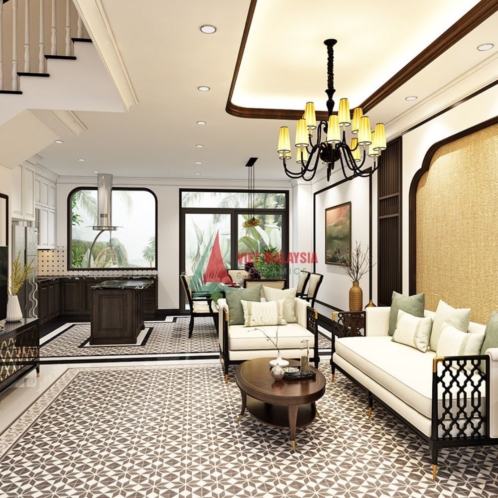 Gạch bông trang trí handmade VH 105 kích thước 200x200mm / 300x300mm