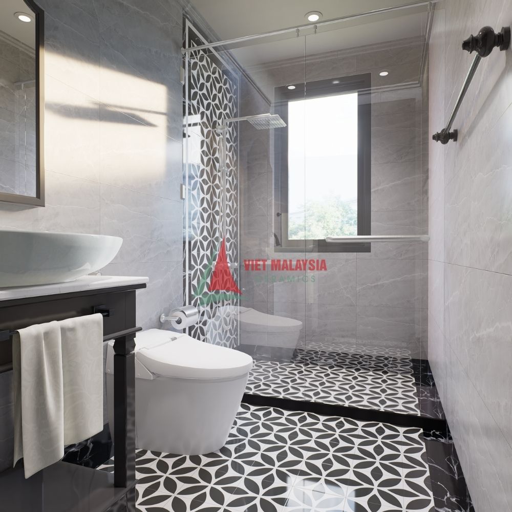 Gạch bông hoa văn trang trí VH 107 kích thước 200x200mm / 300x300mm