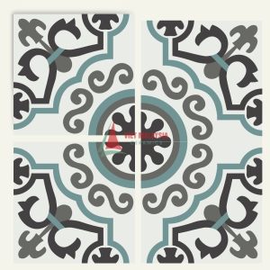 Gạch bông xi măng hoa văn cổ điển VH 53 kích thước 200x200mm / 300x300mm