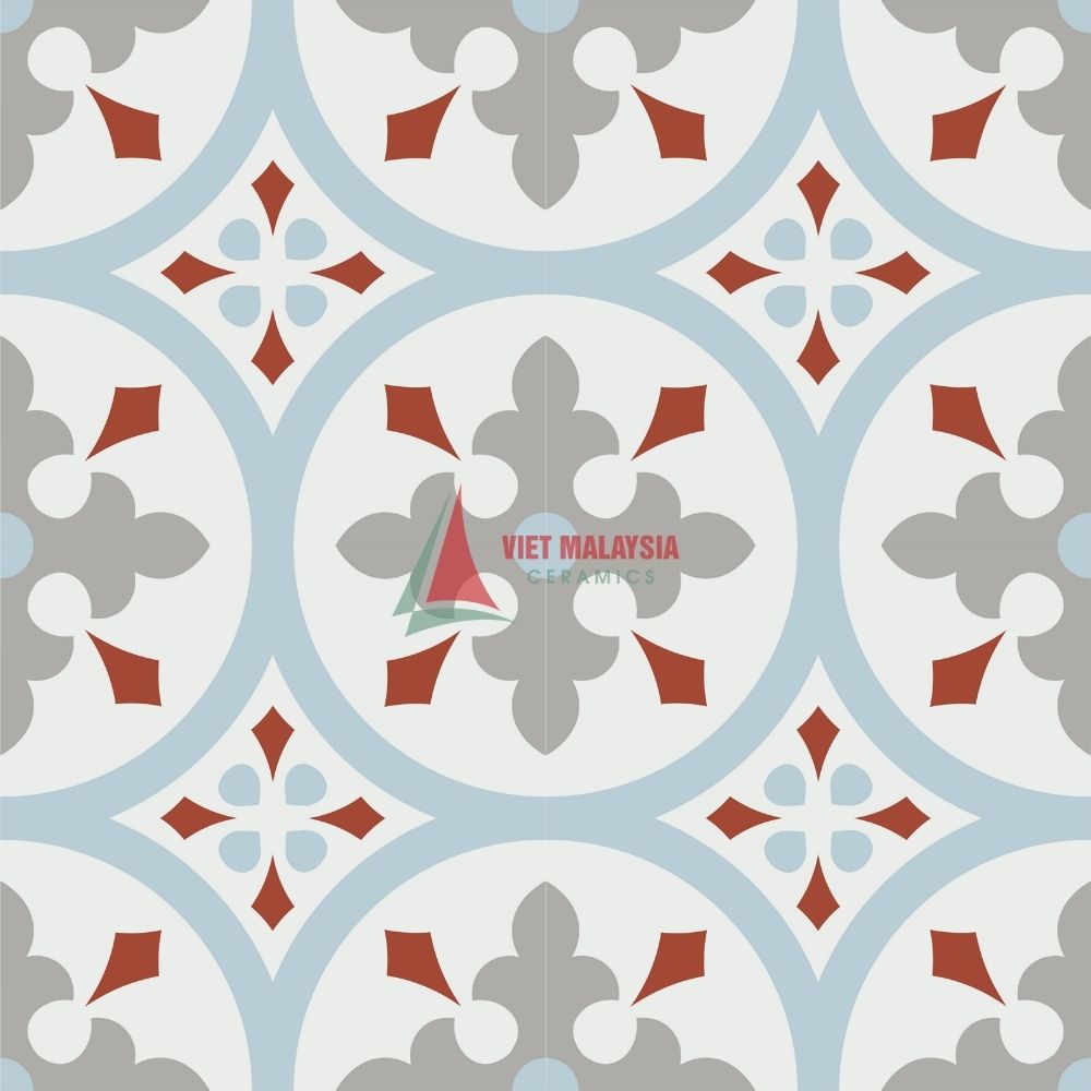 Gạch bông hoa văn trang trí VH 57 kích thước 200x200mm / 300x300mm