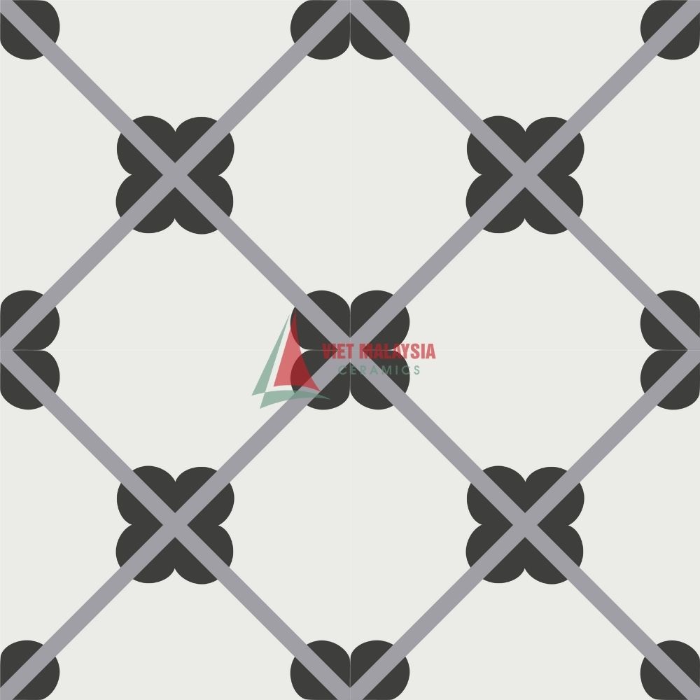Gạch bông hoa văn trang trí VH 66 kích thước 200x200mm / 300x300mm