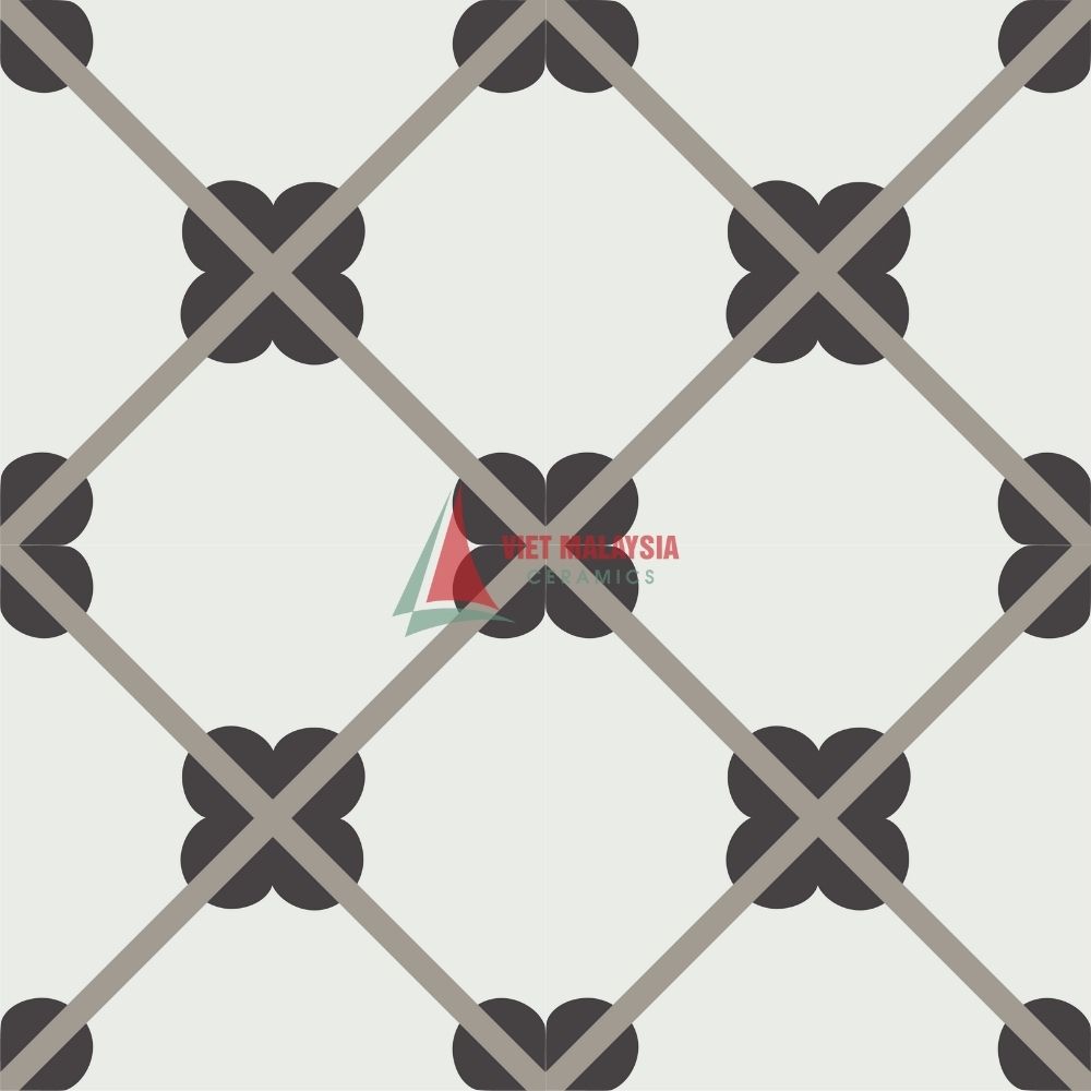 Gạch bông hoa văn trang trí VH 66 kích thước 200x200mm / 300x300mm