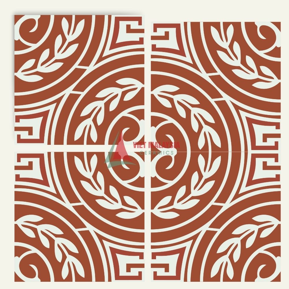 Gạch bông handmade hoa văn đẹp VH 70 kích thước 200x200mm / 300x300mm