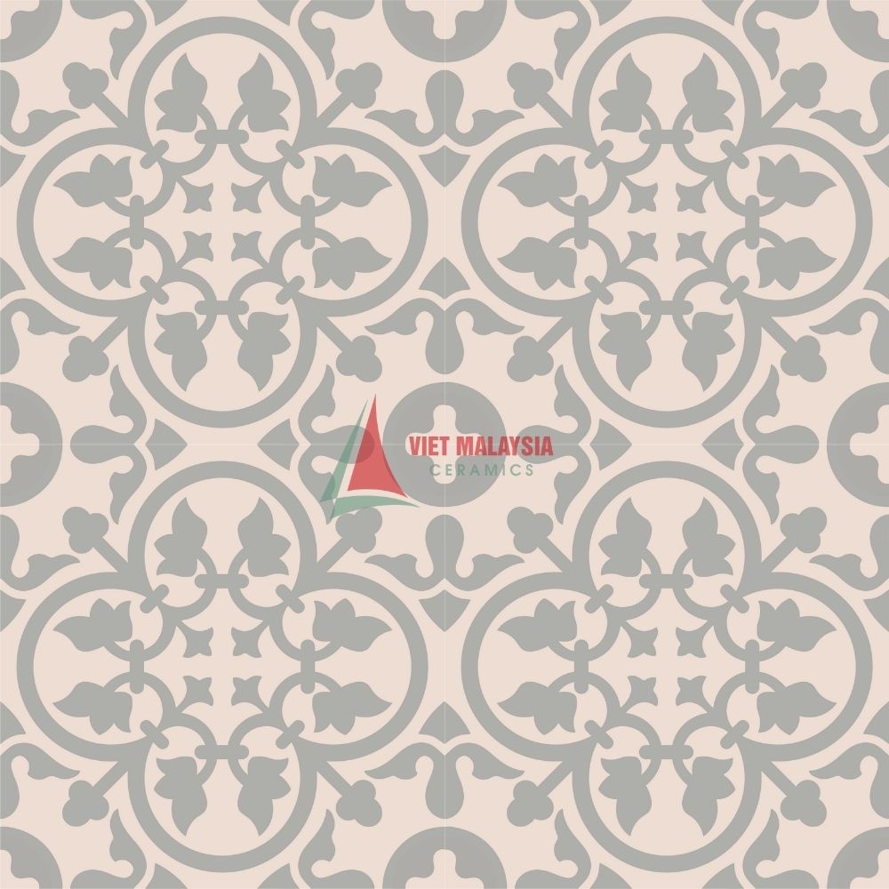 Gạch bông xi măng hoa văn vintage VH 80 kích thước 200x200mm / 300x300mm
