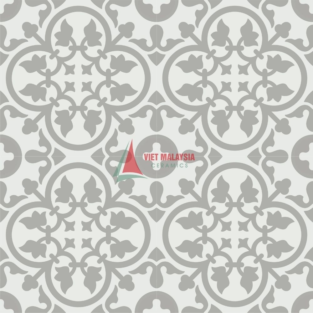 Gạch bông xi măng hoa văn vintage VH 80 kích thước 200x200mm / 300x300mm