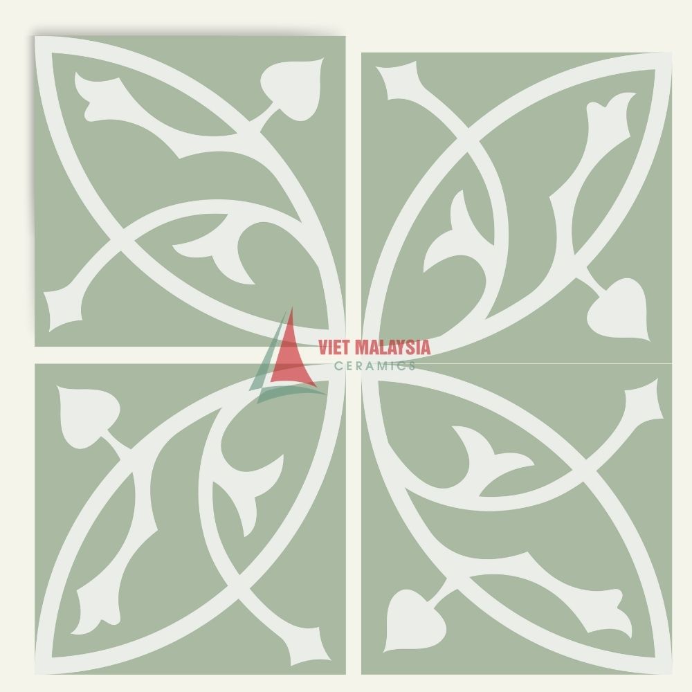 Gạch bông xi măng trang trí VH 91 kích thước 200x200mm / 300x300mm