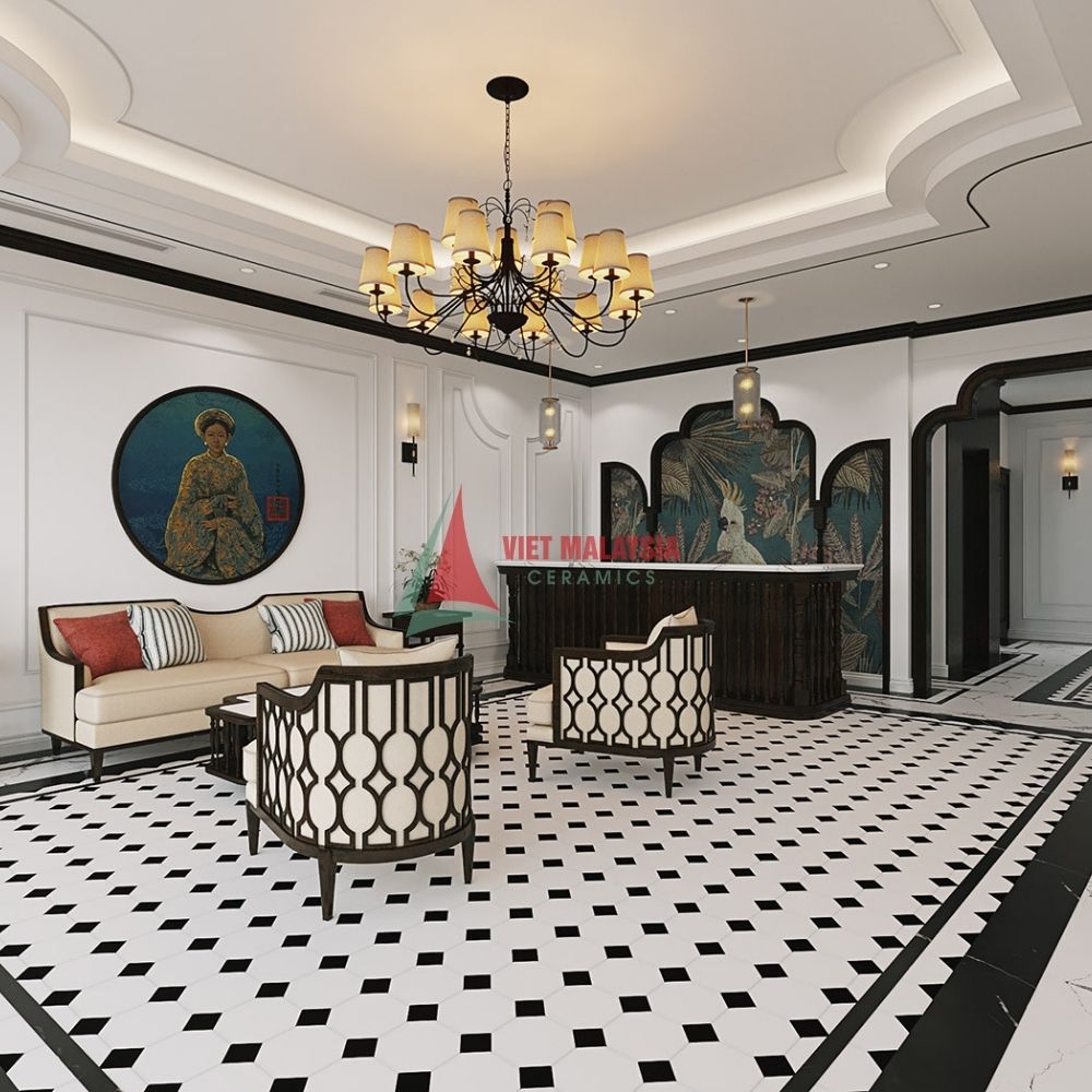 Gạch bông cho resort VH 99 kích thước 200x200mm / 300x300mm
