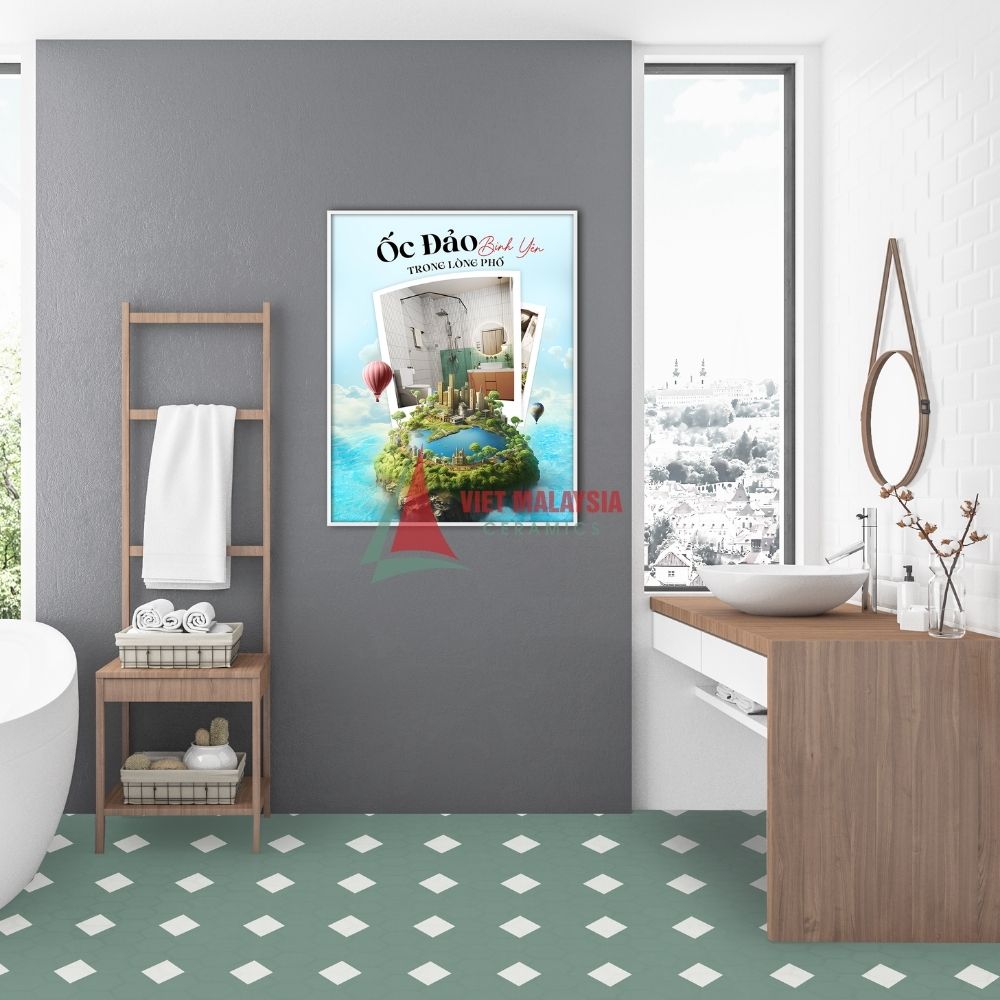 Gạch bông cho resort VH 99 kích thước 200x200mm / 300x300mm