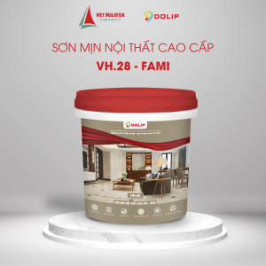 VH 28 Fami – Sơn mịn nội thất cao cấp cho bề mặt tường mượt đẹp và bền màu